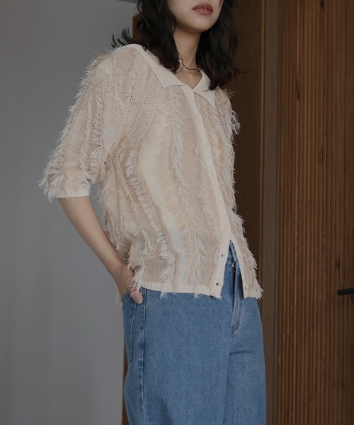 タイムセール！！herlipto　セーター &. NOSTALGIA ニット セーター 「ZOZO限定」パイピングポロ