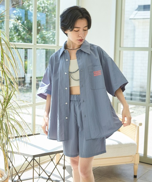 PAGEBOY(ページボーイ)の「サウナボーイコラボ セットアップシャツ(シャツ/ブラウス・レディース・ブルー/ブラック・FREE)」の20枚目の写真