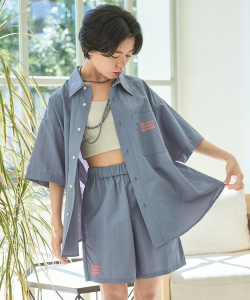 PAGEBOY(ページボーイ)の「サウナボーイコラボ セットアップシャツ(シャツ/ブラウス・レディース・ブルー/ブラック・FREE)」の22枚目の写真