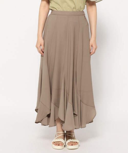 mysty woman（ミスティウーマン）の「エスカルゴマーメイドスカート4 498506（スカート・レディース・オフホワイト/ブラック/モカ・FREE）」の7枚目の写真