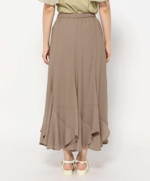 mysty woman（ミスティウーマン）の「エスカルゴマーメイドスカート4 498506（スカート・レディース・オフホワイト/ブラック/モカ・FREE）」の9枚目の写真