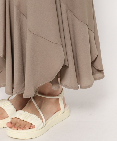 mysty woman（ミスティウーマン）の「エスカルゴマーメイドスカート4 498506（スカート・レディース・オフホワイト/ブラック/モカ・FREE）」の11枚目の写真