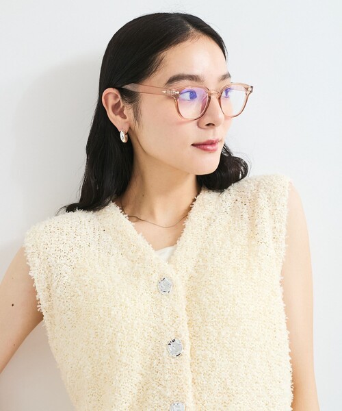 VIS（ビス）の「クリアフレームファッショングラス（サングラス・レディース・ブラウン系その他3/ブラック/その他/グレー・FREE）」の3枚目の写真