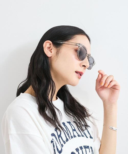 VIS（ビス）の「クリアフレームファッショングラス（サングラス・レディース・ブラウン系その他3/ブラック/その他/グレー・FREE）」の7枚目の写真