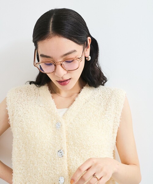 VIS（ビス）の「クリアフレームファッショングラス（サングラス・レディース・ブラウン系その他3/ブラック/その他/グレー・FREE）」の10枚目の写真