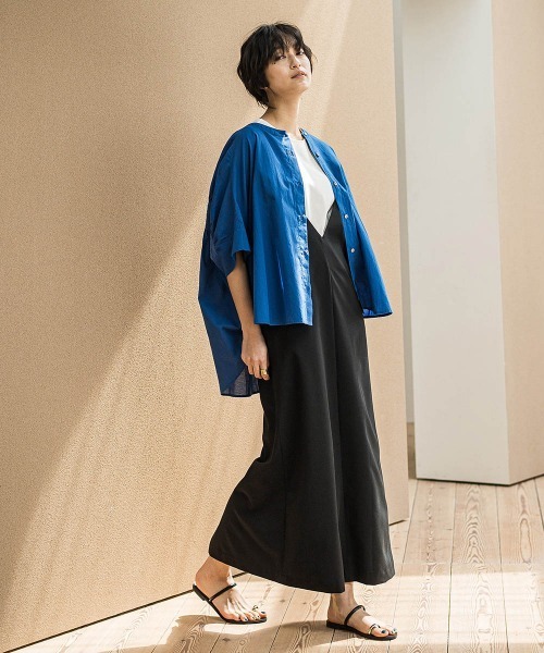 MAYSON GREY(メイソングレイ)の「キャンブリックバックギャザー刺繍ブラウス≪手洗い可能≫(シャツ/ブラウス・レディース・ブラック/オフホワイト/ネイビー/ベージュ・M)」の14枚目の写真