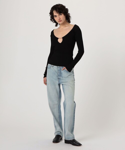 JACQUEMUS(ジャックムス)の「■■■JACQUEMUS LE HAUT PRALU リブニット(ニット/セーター・レディース・レッド/ブラック・36)」の3枚目の写真