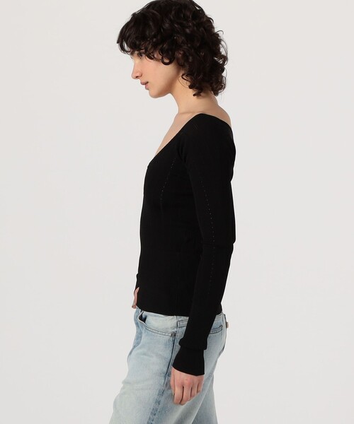 JACQUEMUS(ジャックムス)の「■■■JACQUEMUS LE HAUT PRALU リブニット(ニット/セーター・レディース・レッド/ブラック・36)」の5枚目の写真