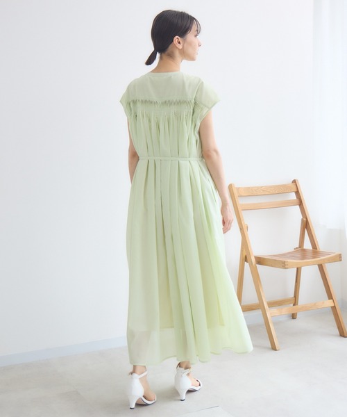 KATHARINE ROSS（キャサリンロス）の「【KATHARINE ROSS】ドミノプリーツシャツワンピース（シャツワンピース・レディース・ネイビー/ライトグリーン/ライトブルー・MEDIUM）」の14枚目の写真
