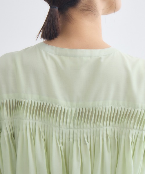 KATHARINE ROSS（キャサリンロス）の「【KATHARINE ROSS】ドミノプリーツシャツワンピース（シャツワンピース・レディース・ネイビー/ライトグリーン/ライトブルー・MEDIUM）」の15枚目の写真