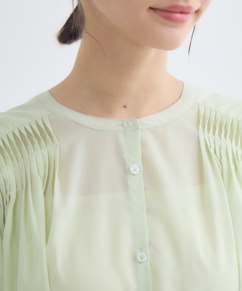 KATHARINE ROSS（キャサリンロス）の「【KATHARINE ROSS】ドミノプリーツシャツワンピース（シャツワンピース・レディース・ネイビー/ライトグリーン/ライトブルー・MEDIUM）」の17枚目の写真