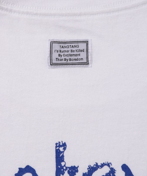 TANGTANG(タンタン)の「【TANGTANG/タンタン】WHATEVER BLUEWHATEVER BLUE(Tシャツ/カットソー・メンズ・ホワイト・L/XL)」の6枚目の写真