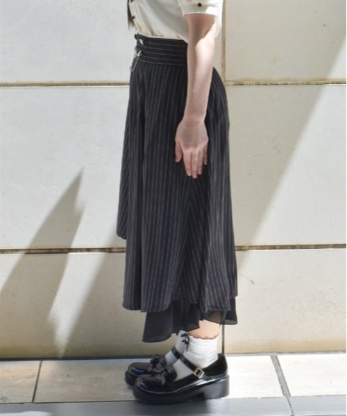 axes femme(アクシーズファム)の「アシメ×フレアミディスカート(スカート・レディース・ブルー/グレー/ブラック/パープル・FREE)」の18枚目の写真