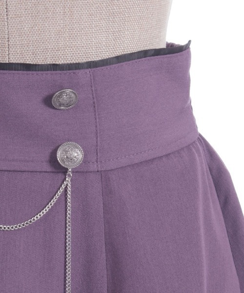 axes femme(アクシーズファム)の「アシメ×フレアミディスカート(スカート・レディース・ブルー/グレー/ブラック/パープル・FREE)」の11枚目の写真