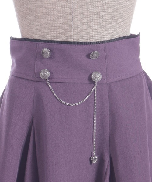 axes femme(アクシーズファム)の「アシメ×フレアミディスカート(スカート・レディース・ブルー/グレー/ブラック/パープル・FREE)」の13枚目の写真