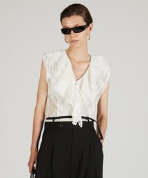 PRANK PROJECT | 【2025Summer Pre-Order】レースフリルボディースーツ / Lace Frill Bodysuit(その他トップス)