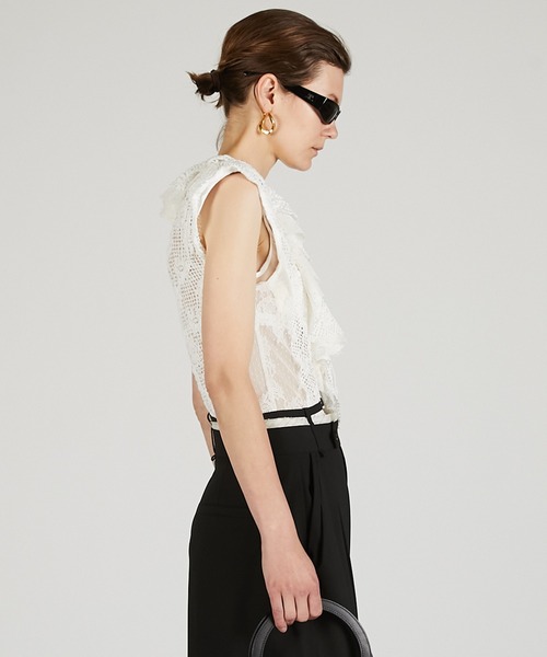 レースフリルボディースーツ / Lace Frill Bodysuit（その他トップス