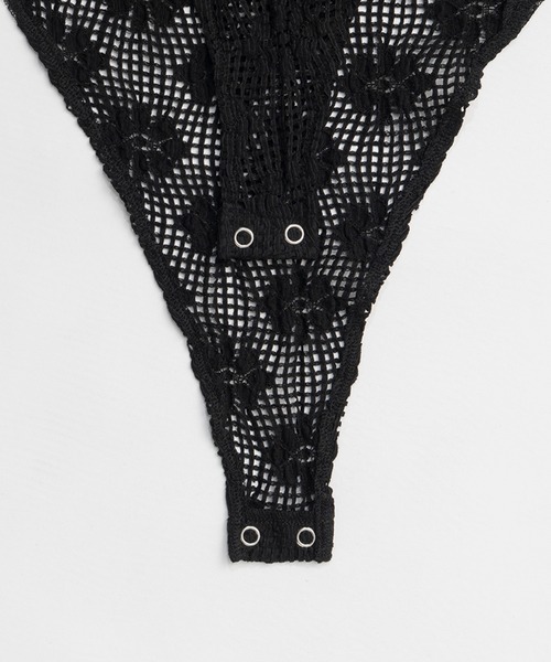 PRANK PROJECT（プランクプロジェクト）の「レースフリルボディースーツ / Lace Frill Bodysuit（その他トップス・レディース・ブラック/ホワイト・FREE）」の15枚目の写真