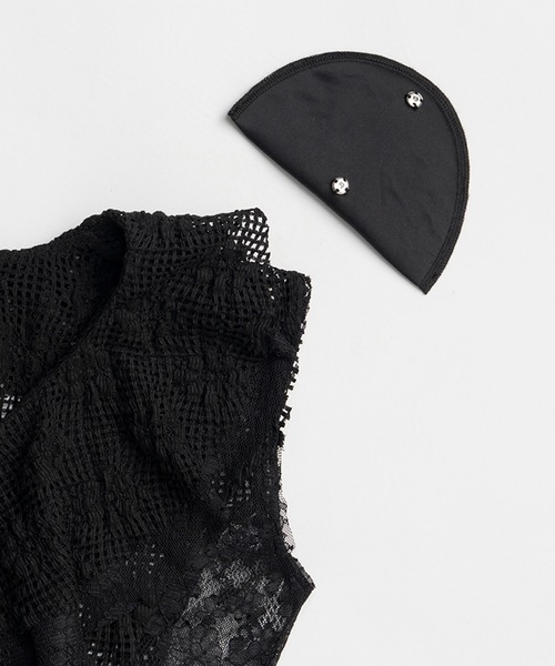 PRANK PROJECT（プランクプロジェクト）の「レースフリルボディースーツ / Lace Frill Bodysuit（その他トップス・レディース・ブラック/ホワイト・FREE）」の16枚目の写真