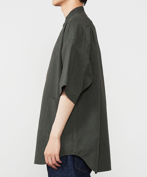 Haversack 半袖リネンカットソー　L ブラック　美品　麻 HAVERSACK | 〈別注〉リネン 半袖プルオーバーシャツ WOMEN