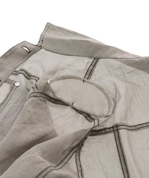 ANAP（アナップ）の「ステッチ シアー ジャケット（ブルゾン・レディース・ライトグレー/ホワイト・FREE）」の13枚目の写真