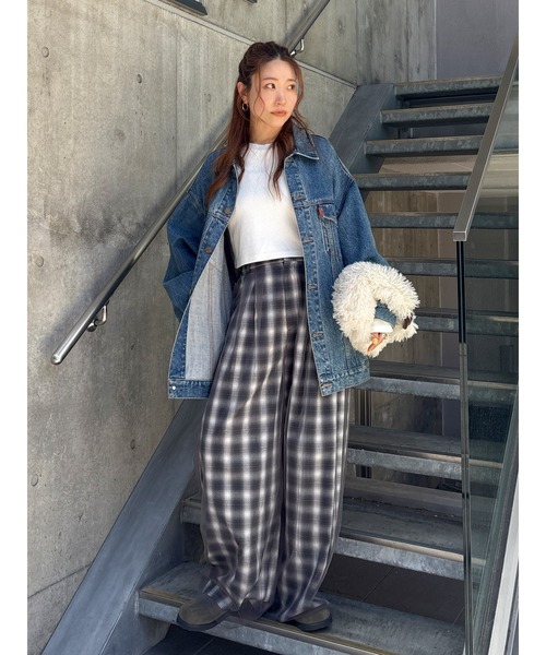 セール】クロップドハニカムロングスリーブTee（Tシャツ/カットソー