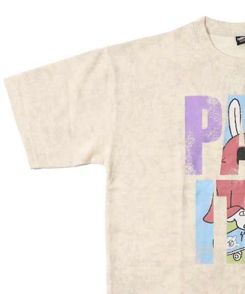 Tシャツ SALE ScoLar Parity スカラー パリティ 352117 おばけうさぎ×PARITY ピグメントBIG-T トップス 原宿系 個性的 ユニセックス ポイント ScoLar Parity Tシャツ SALE スカラー パリティ 352117 おばけ