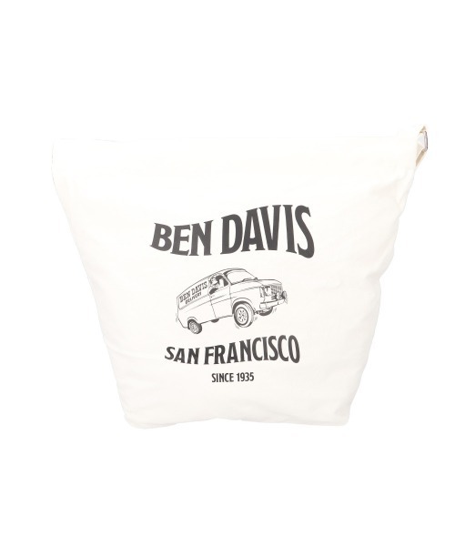 BEN DAVIS（ベンデイビス）の「BEN DAVIS ベンデイビス CANVAS LARGE SHOULDER（ショルダーバッグ・メンズ・ホワイト系その他2/ブラック/ホワイト系その他・FREE）」の2枚目の写真
