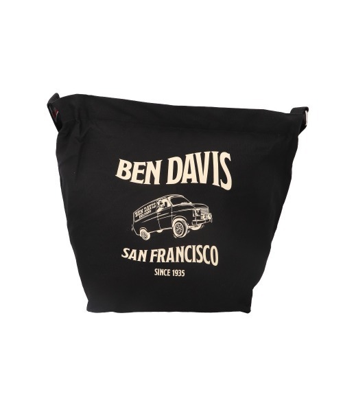 BEN DAVIS（ベンデイビス）の「BEN DAVIS ベンデイビス CANVAS LARGE SHOULDER（ショルダーバッグ・メンズ・ホワイト系その他2/ブラック/ホワイト系その他・FREE）」の14枚目の写真