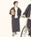 THOUSAND MILE�i�T�E�U���h�}�C���j�́u�y�R�_�Z�b�g�zL'S  ZIP BLOUSON��T-SHIRT��SKIRT SET UP/�W�b�v�u���]����T�V���c���X�J�[�g�i�Z�b�g�A�b�v�j�v�b�`���R�[���O���[