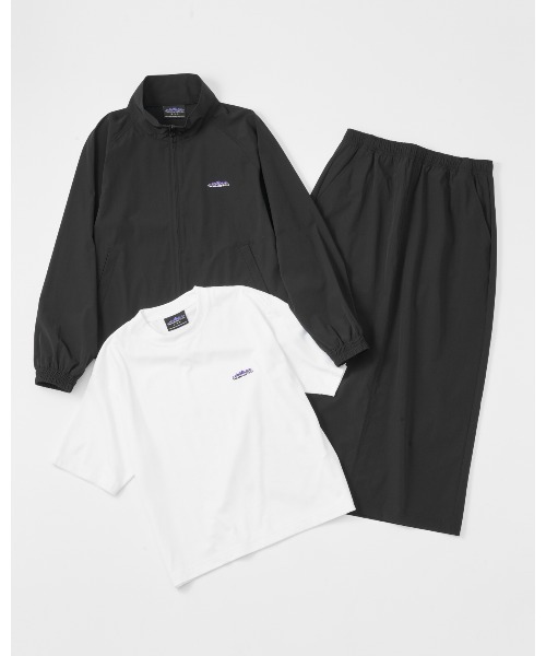 THOUSAND MILE(サウザンドマイル)の「【3点セット】L'S ZIP BLOUSON&T-SHIRT&SKIRT SET UP/ジップブルゾン&Tシャツ&スカート(セットアップ・レディース・パープル系その他/ブルー系その他/ブラック/チャコールグレー・FREE)」の2枚目の写真