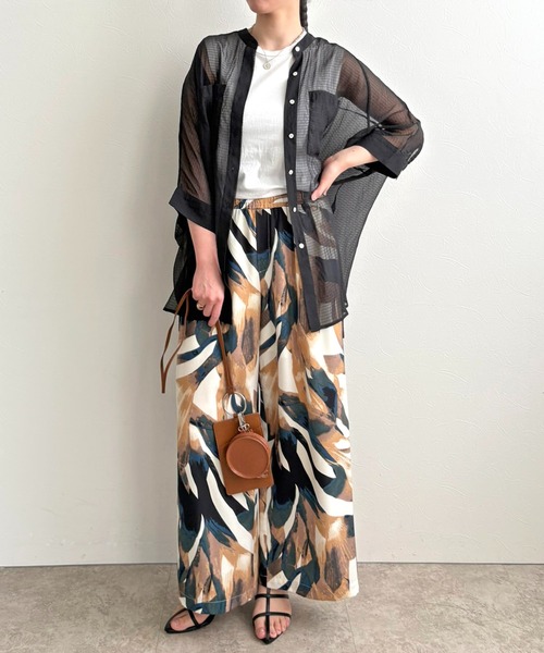 バイカラーシアーシャツ LHELBIE│Eimee Law & LHELBIE 公式