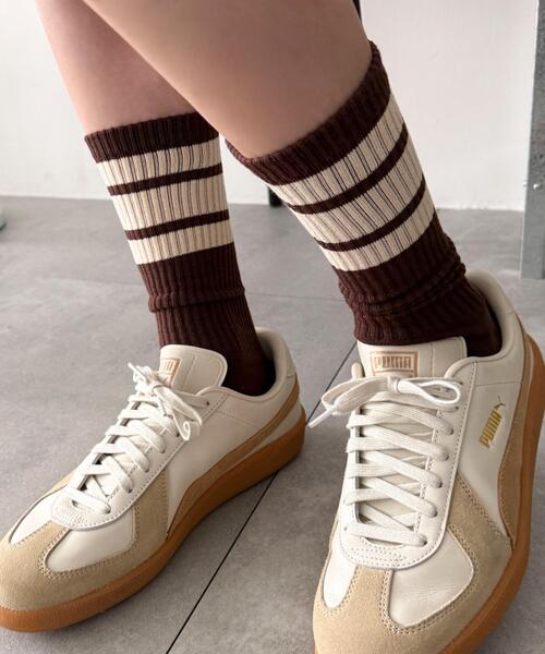 WEGO(ウィゴー)の「WEGO/ラインソックス(ソックス/靴下・メンズ・ブルー/ネイビー/ブラウン/レッド/パープル/ホワイト/ブラック・25-27CM)」の13枚目の写真