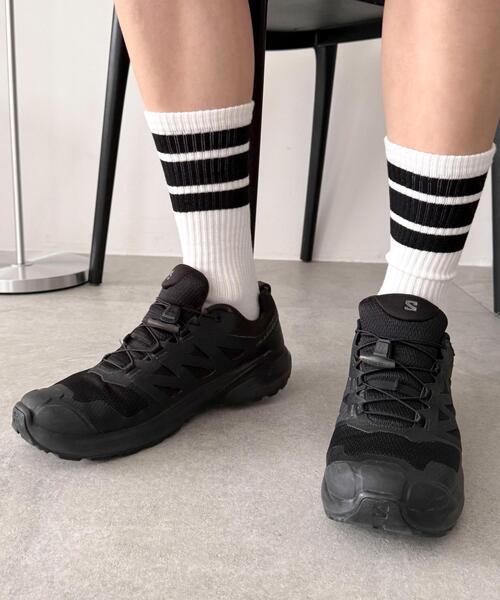 WEGO(ウィゴー)の「WEGO/ラインソックス(ソックス/靴下・メンズ・ブルー/ネイビー/ブラウン/レッド/パープル/ホワイト/ブラック・25-27CM)」の8枚目の写真