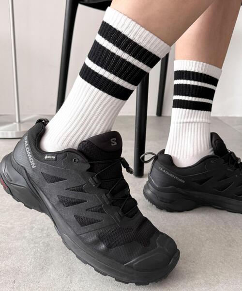 WEGO(ウィゴー)の「WEGO/ラインソックス(ソックス/靴下・メンズ・ブルー/ネイビー/ブラウン/レッド/パープル/ホワイト/ブラック・25-27CM)」の9枚目の写真