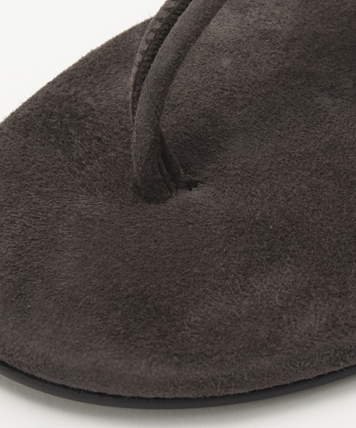 EDIT. FOR LULU（エディットフォールル）の「【LAOCOONTE/ラオコンテ】スエード Tストラップサンダル（サンダル・レディース・レッド/チャコールグレー・38/36/37）」の6枚目の写真