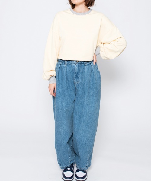 spiritoso(スピリトーゾ)の「【spiritoso】ラバープリントショートスウェット(Tシャツ/カットソー・レディース・ラベンダー/ライトグレー/レモンイエロー・FREE)」の11枚目の写真