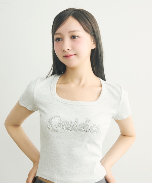 ラインストーン付きロゴTee（Tシャツ/カットソー）｜TITTY&CO.（ティ