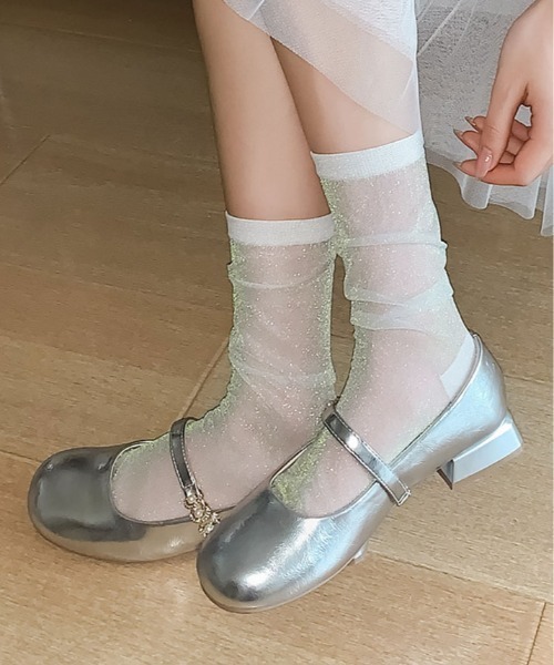 シアー ラメソックス（ソックス/靴下）｜kirakiraShop（キラキラ