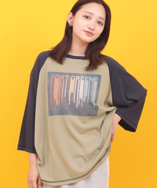 チチカカ(チチカカ)の「Orale! シアースラブラグランTシャツ(Tシャツ/カットソー・レディース・グレー/ナチュラル/ベージュ・FREE)」の3枚目の写真