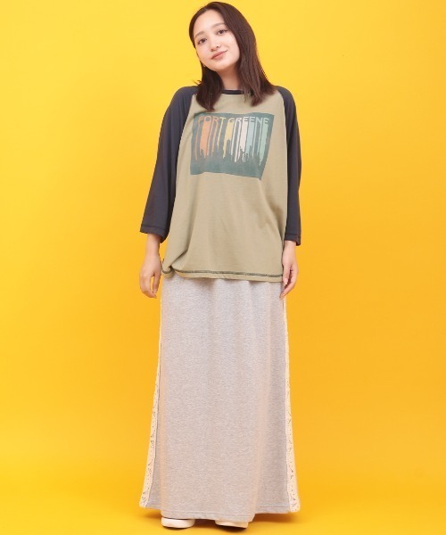 チチカカ(チチカカ)の「Orale! シアースラブラグランTシャツ(Tシャツ/カットソー・レディース・グレー/ナチュラル/ベージュ・FREE)」の16枚目の写真