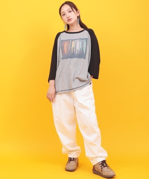 チチカカ(チチカカ)の「Orale! シアースラブラグランTシャツ(Tシャツ/カットソー・レディース・グレー/ナチュラル/ベージュ・FREE)」の13枚目の写真