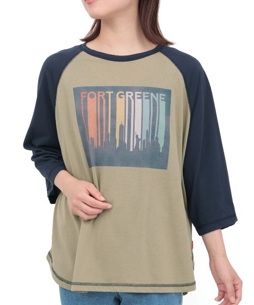 チチカカ(チチカカ)の「Orale! シアースラブラグランTシャツ(Tシャツ/カットソー・レディース・グレー/ナチュラル/ベージュ・FREE)」の9枚目の写真