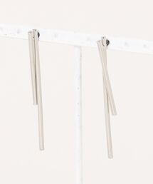 【金属アレルギー対応】ダブルバーフロント&バック ピアス Renee Double Bar Front And Back Geo