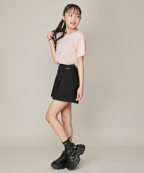 JENNI love(ジェニィラブ)の「【ウエスト調整可】切替えタックキュロット(デニムパンツ・キッズ・ブラック/サックスブルー/オフホワイト・160cm/150cm/140cm/130cm)」の12枚目の写真