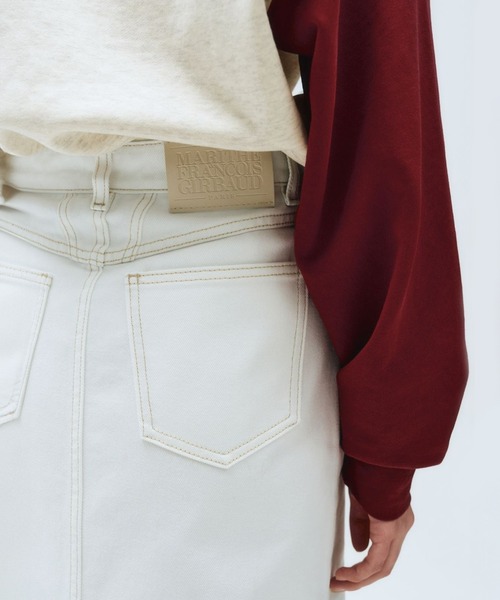 MARITHE + FRANCOIS GIRBAUD(マリテフランソワジルボー)の「W DENIM SKIRT(スカート・レディース・ブルー/ホワイト・SMALL/MEDIUM)」の17枚目の写真