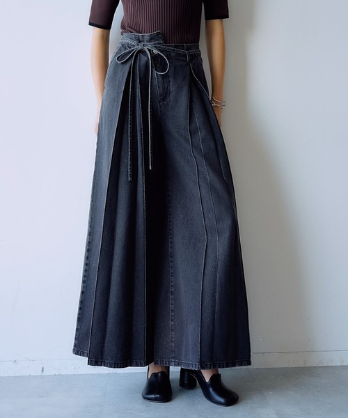 HARE（ハレ）の「アシメウエストデニムパンツ(HARE)（デニムパンツ