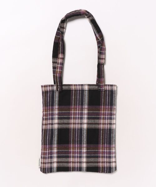 FRUIT OF THE LOOM（フルーツオブザルーム）の「【FRUIT OF THE LOOM】トートバッグ / チェック / A４ / ギフト プレゼント（トートバッグ・メンズ・グリーン/オレンジ/パープル・FREE）」の5枚目の写真