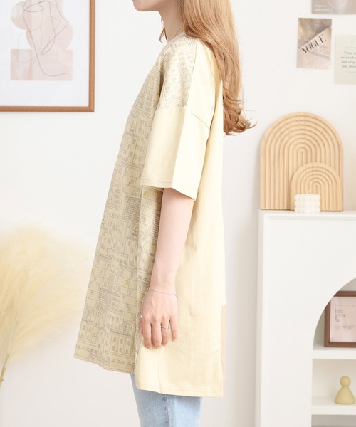 Emago(イマゴ)の「EMAGO ねこ町刺繍チュニック(チュニック・レディース・ブラック/アイボリー・FREE)」の17枚目の写真