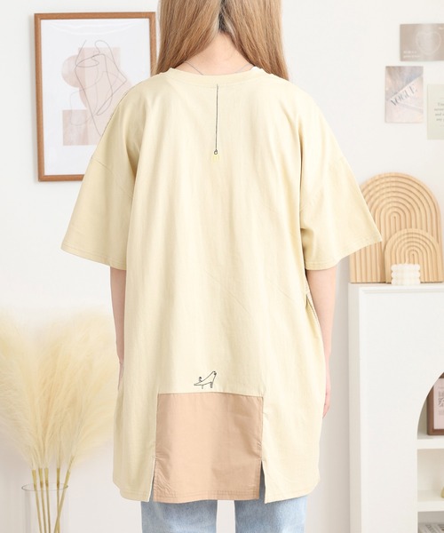 Emago(イマゴ)の「EMAGO ねこ町刺繍チュニック(チュニック・レディース・ブラック/アイボリー・FREE)」の18枚目の写真